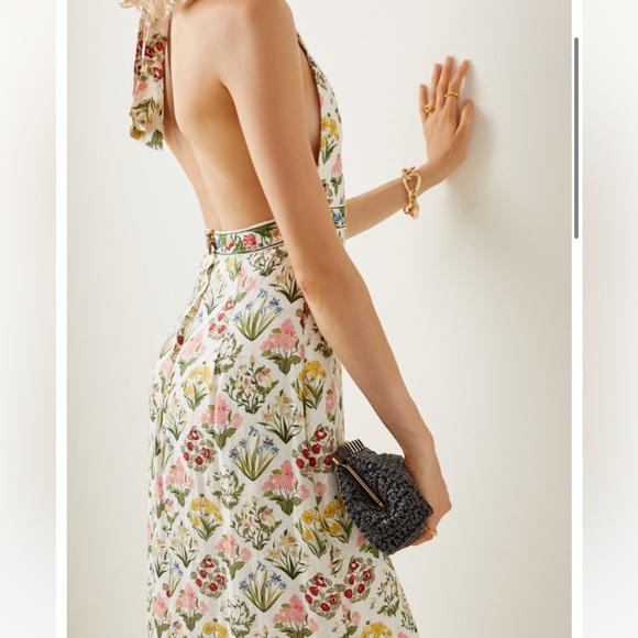 Agua by Agua Bendita Magnolia Linen Halter Dress - XS/Size 0/2 - Picture 2 of 2